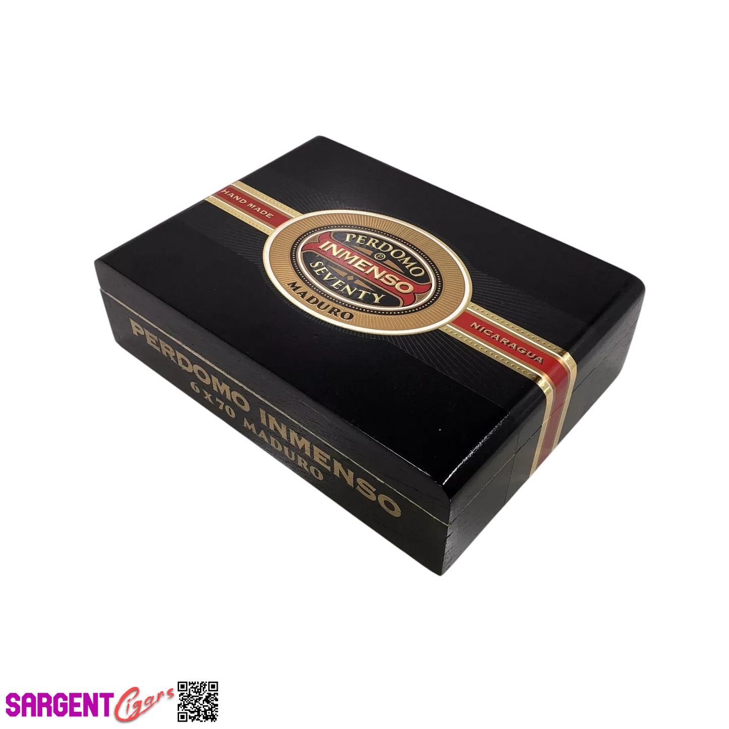Perdomo Inmenso 6x70 Maduro Empty Wooden Cigar Box 9.75x7x2.75