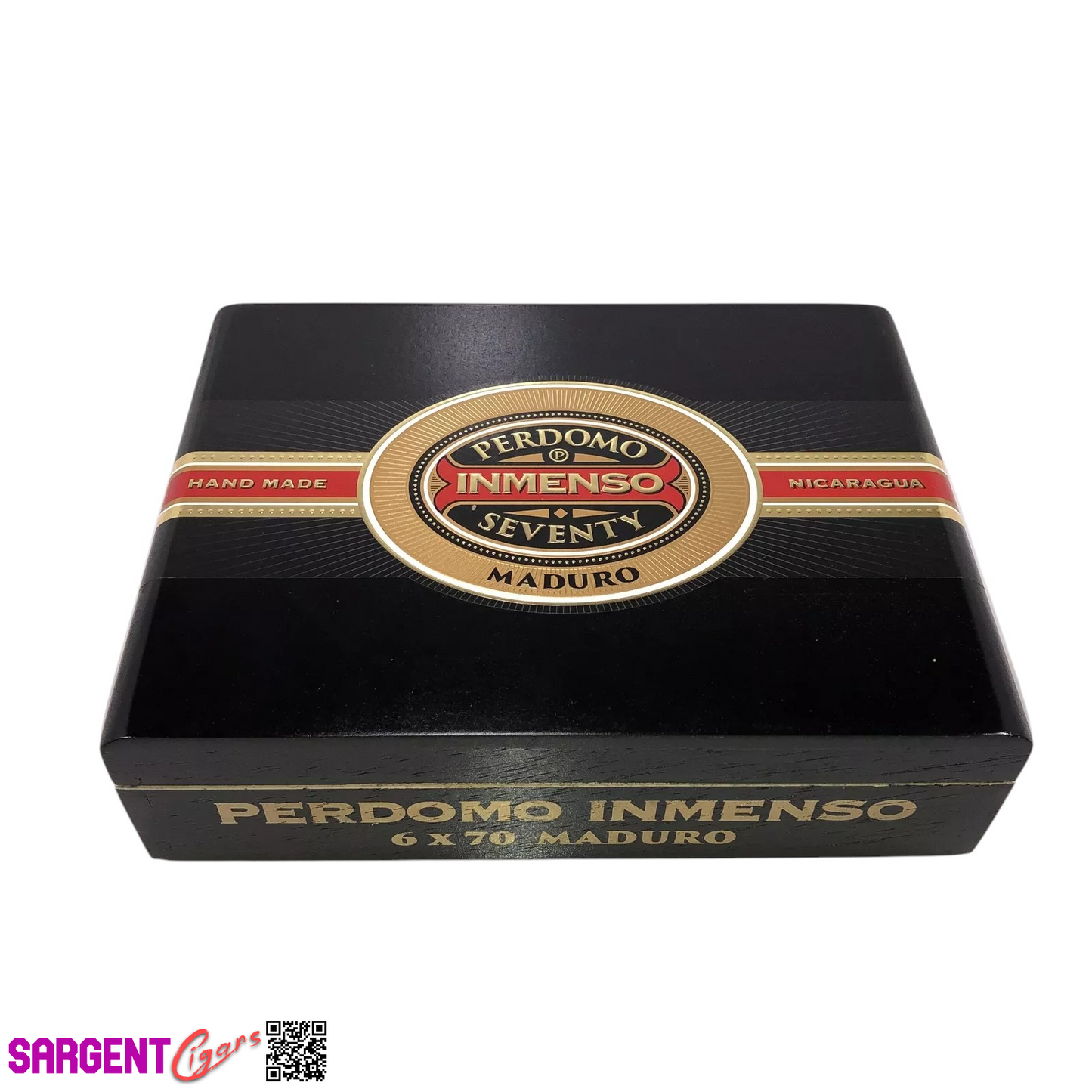 Perdomo Inmenso 6x70 Maduro Empty Wooden Cigar Box 9.75x7x2.75