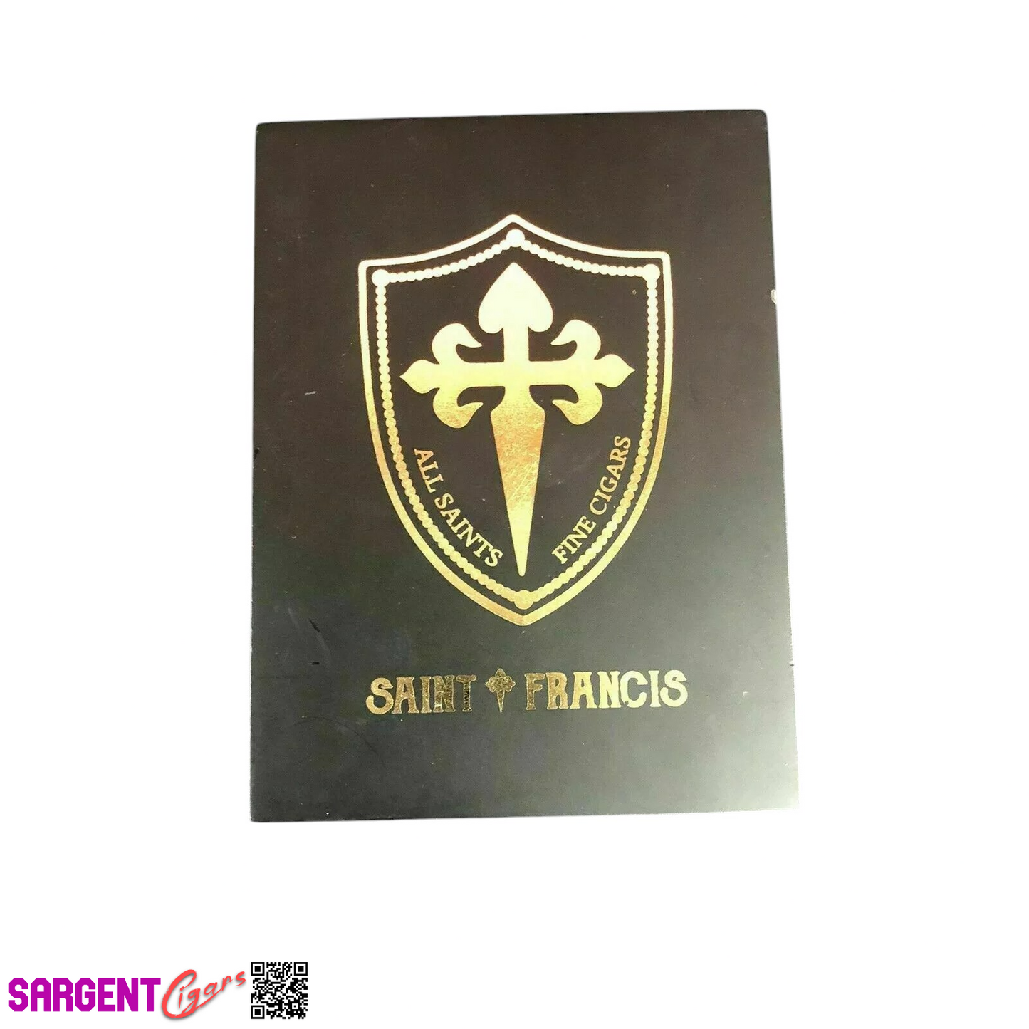 All Saints Cigars Saint Francis Toro Empty Wooden Cigar Box 5x7.5x3