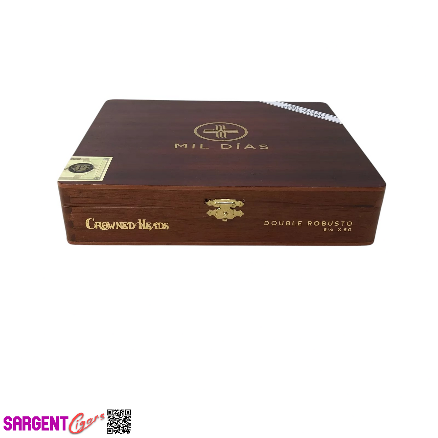 Mil Dias Double Robusto Empty Wooden Cigar Box 8.75x7.75x1.75