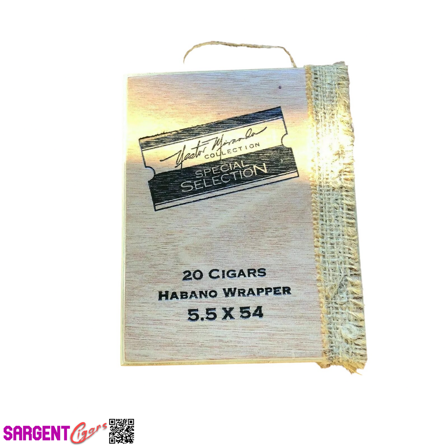 Nestor Miranda Special Selection Empty Wooden Cigar Box 5x6.5x3.5