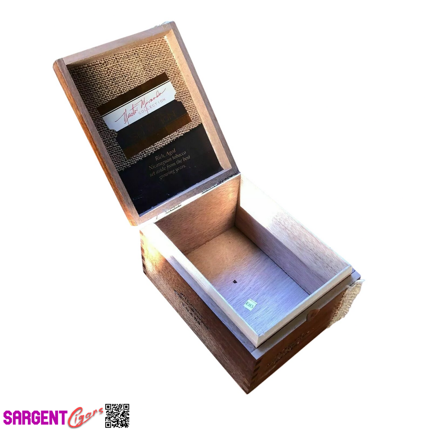 Nestor Miranda Special Selection Empty Wooden Cigar Box 5x6.5x3.5