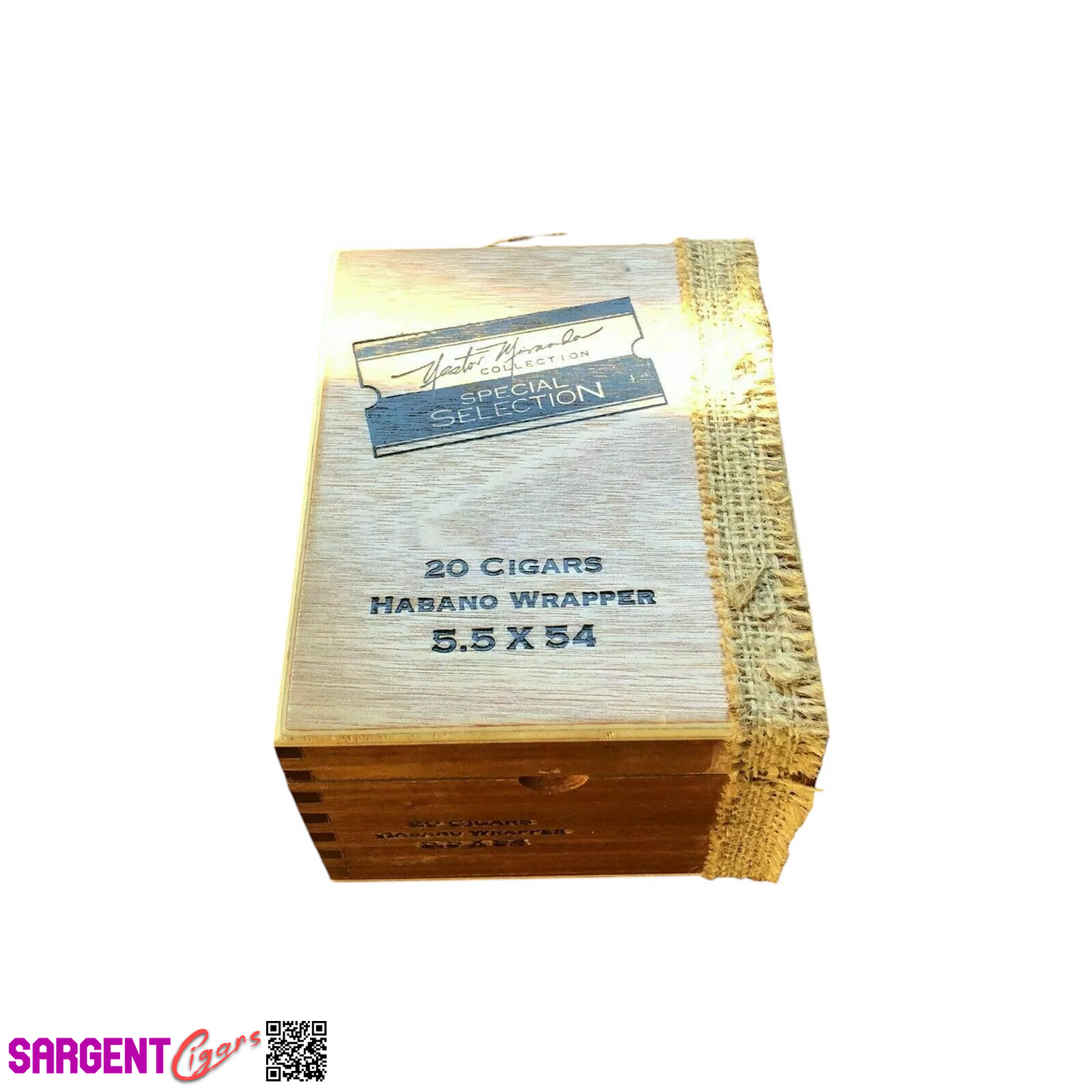 Nestor Miranda Special Selection Empty Wooden Cigar Box 5x6.5x3.5