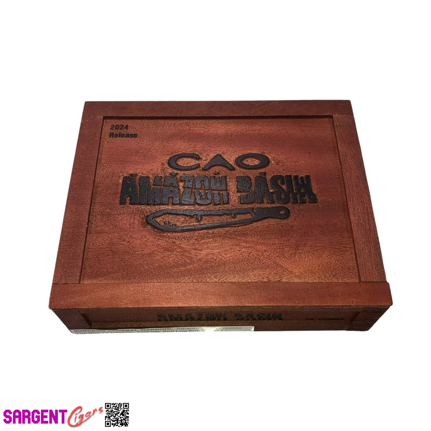 Cao Amazon Basin Empty Wooden Cigar Box 8.75x7x2.25