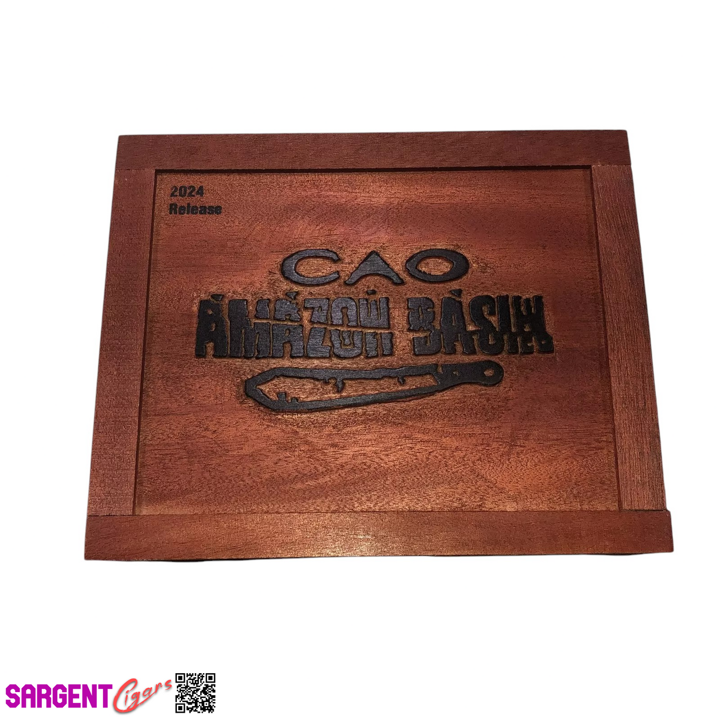 Cao Amazon Basin Empty Wooden Cigar Box 8.75x7x2.25