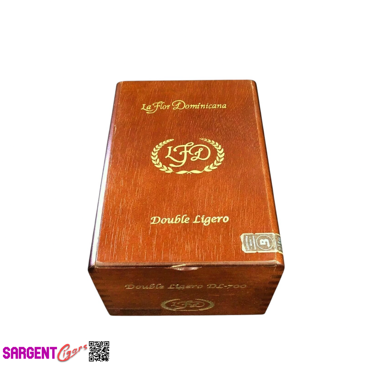 LFD Double Ligero DL700 Empty Wooden Cigar Box 5.25x7.5x4