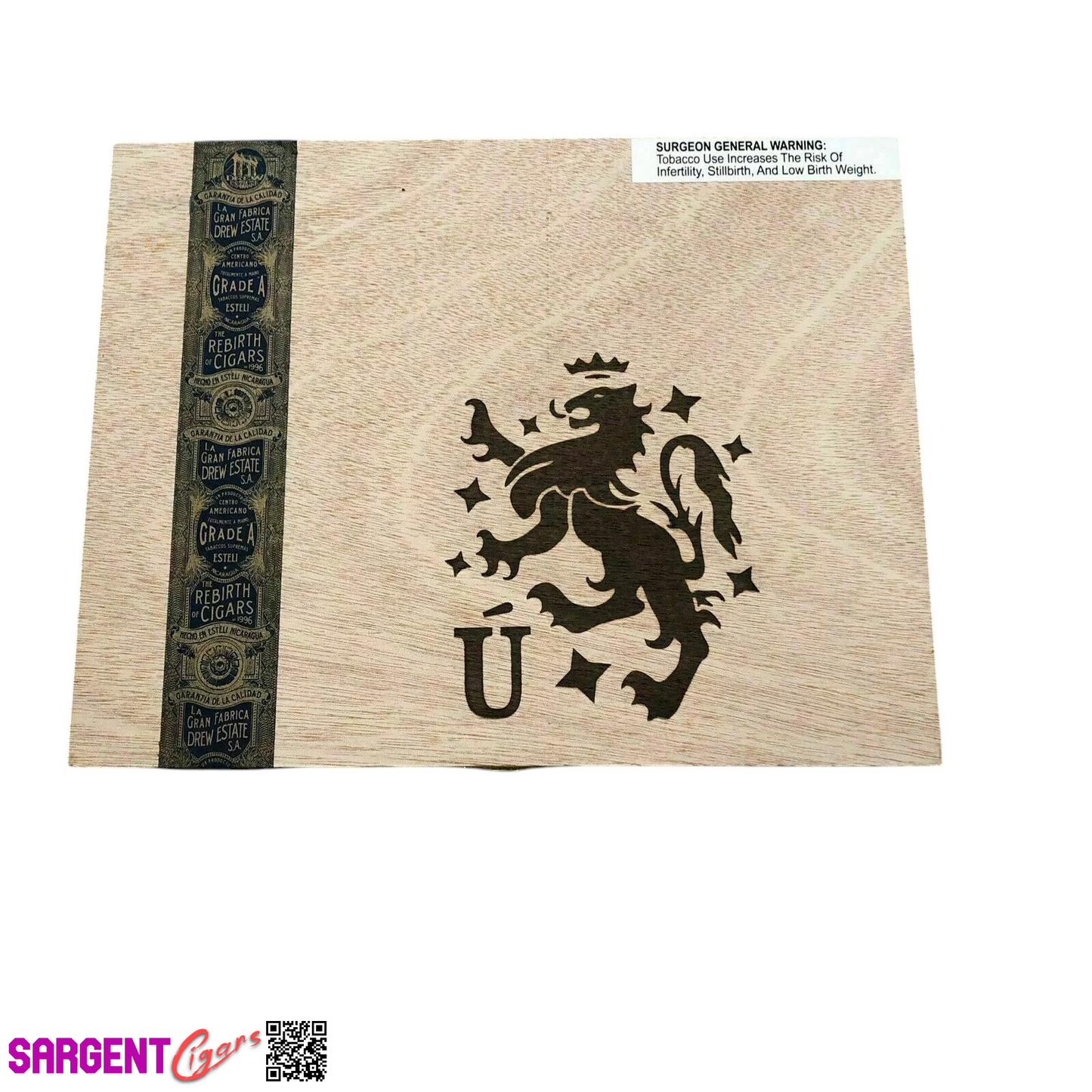 Liga Privada Unico L40 Lancero Empty Wooden Cigar Box 10.25x8.25x1.25