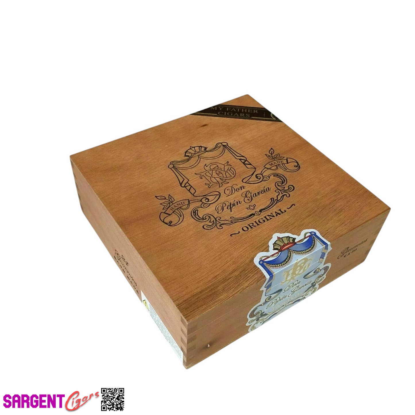 Don Pepin Garcia Original Invictos Empty Wooden Cigar Box 7x6x3