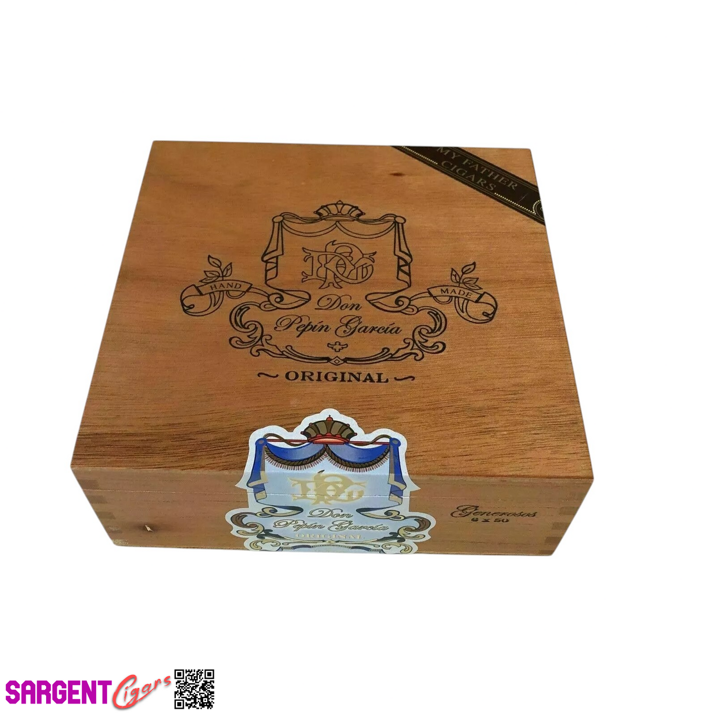 Don Pepin Garcia Original Invictos Empty Wooden Cigar Box 7x6x3