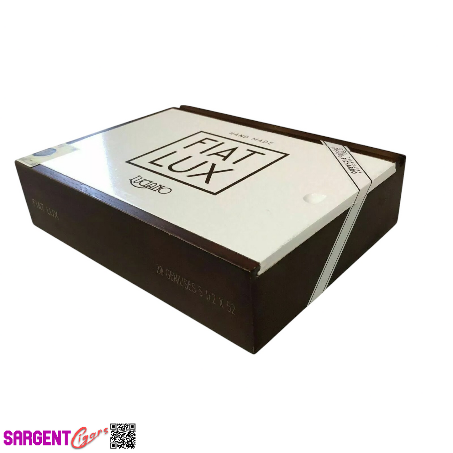 Fiat Lux Acumen Empty Wooden Cigar Box 9.25x7.25x2.5