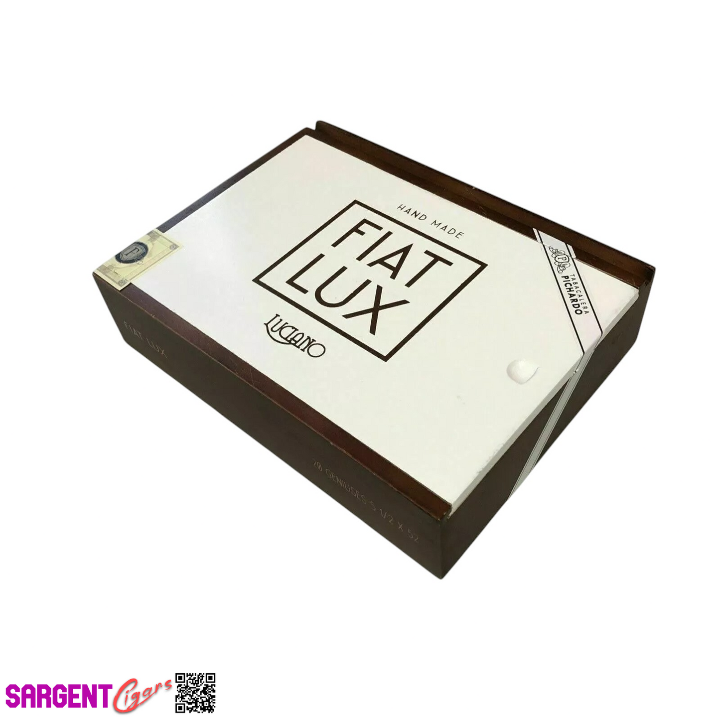 Fiat Lux Acumen Empty Wooden Cigar Box 9.25x7.25x2.5