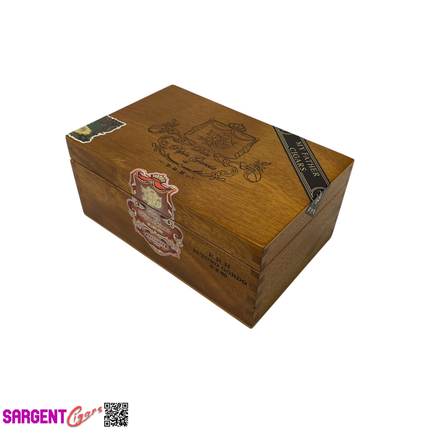 Don Pepin Garcia ERH Toro Gordo Empty Wooden Cigar Box 7x4.75x3