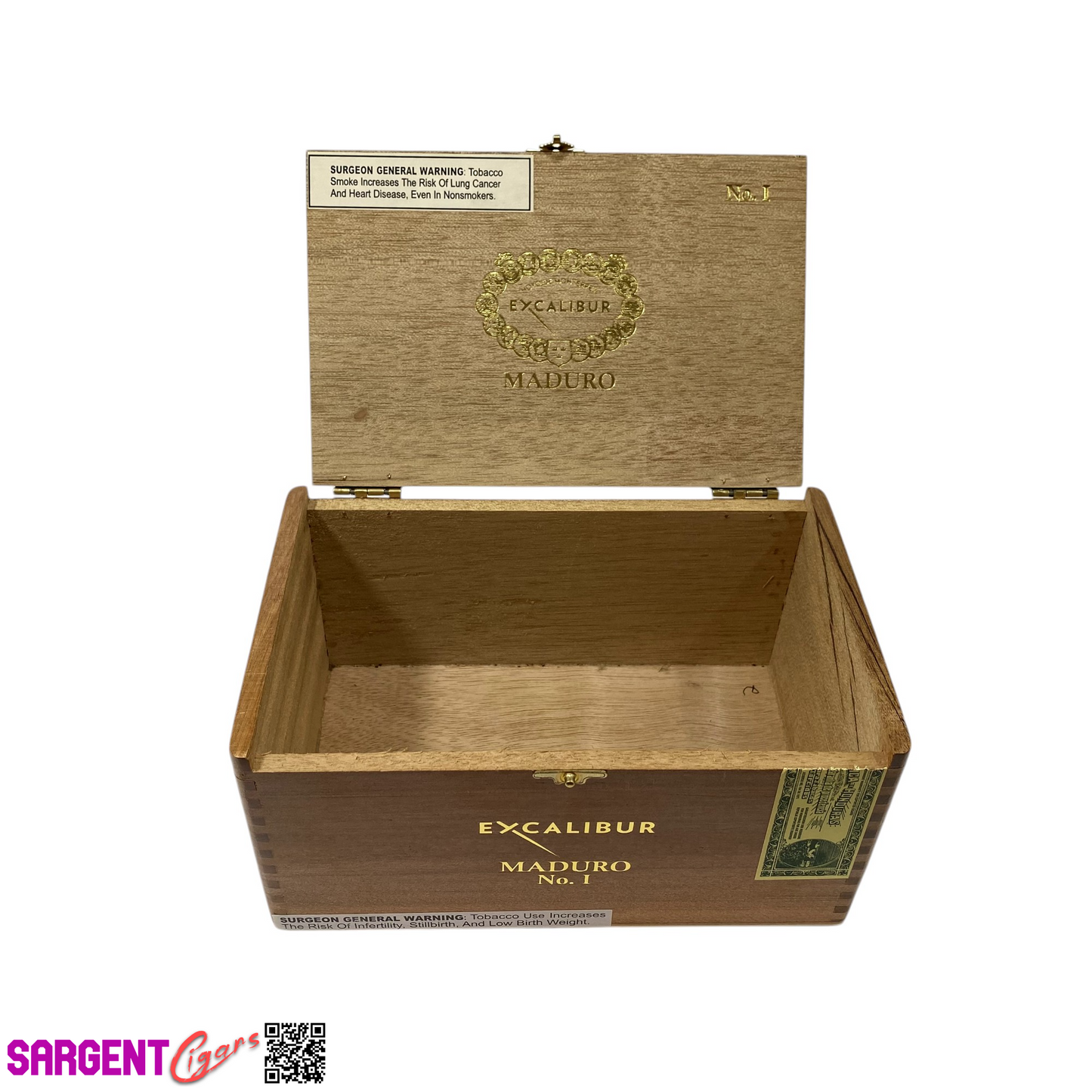 Hoyo De Monterrey Excalibur Empty Wooden Cigar Box 8x5x4