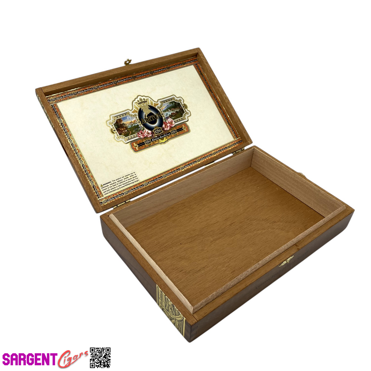 Ashton ESG 23 Year Salute Empty Wooden Cigar Box 11.25x7.5x2.25