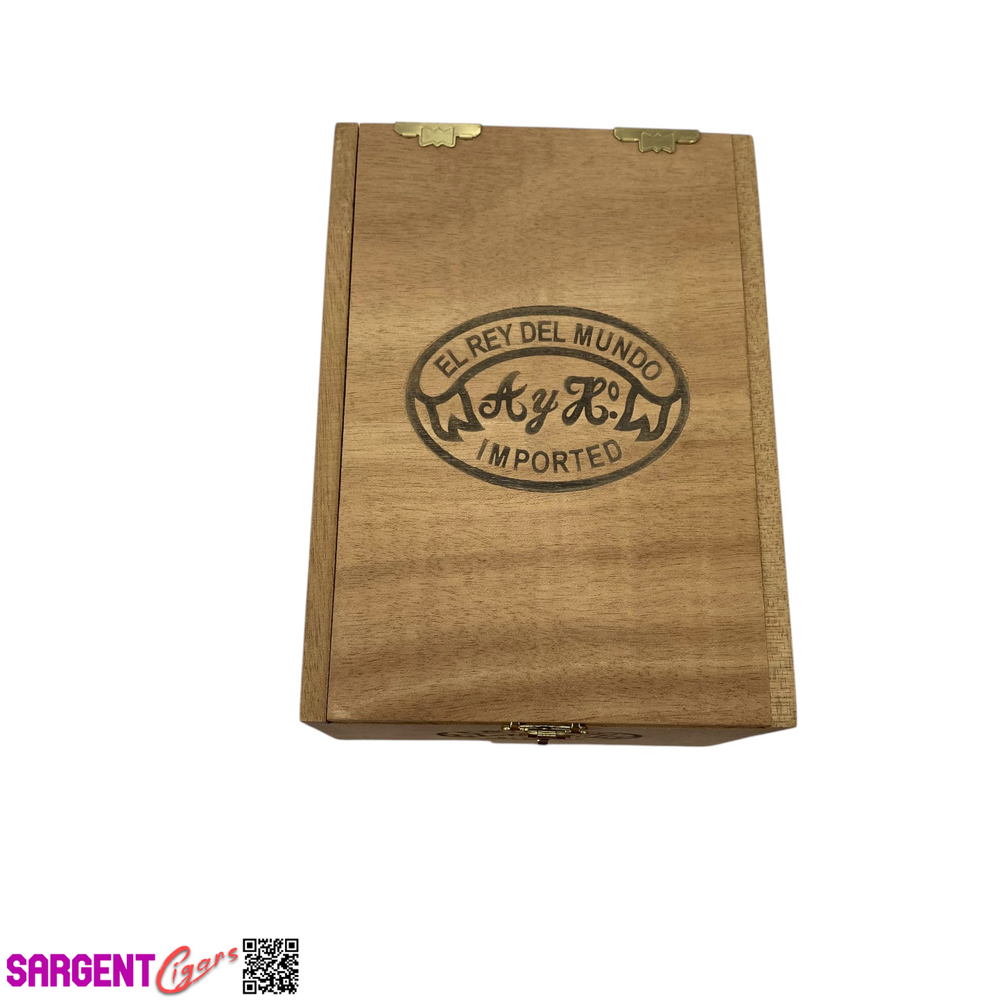 Del Mundo Reserva Salado Empty Wooden Cigar Box 5x6.75x4