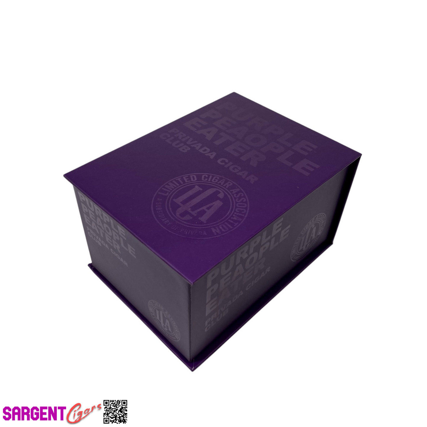 LCA Purple Peaople Eater Empty Cigar Box 5x6.75x3.75