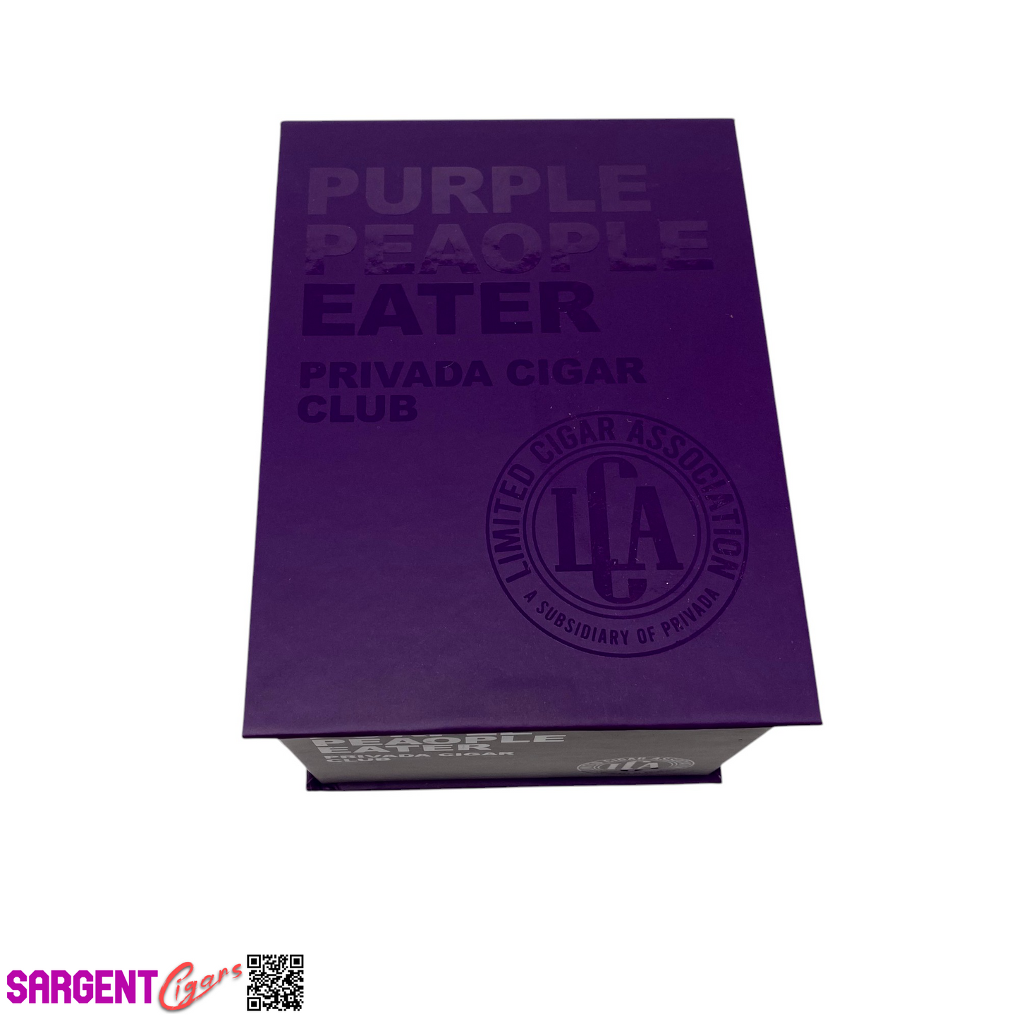 LCA Purple Peaople Eater Empty Cigar Box 5x6.75x3.75