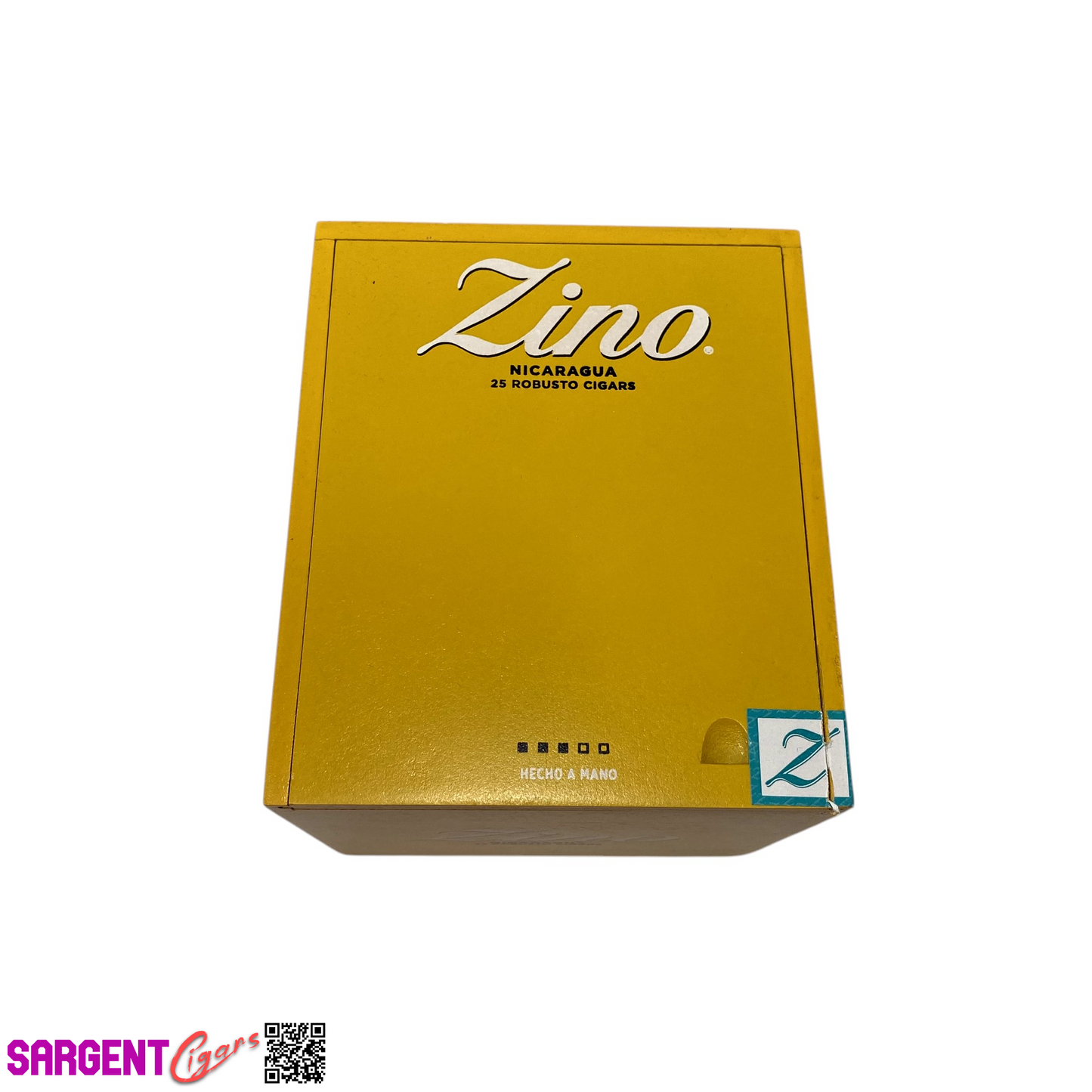 Zino Robusto Empty Wooden Cigar Box 4.75x5.75x4.75