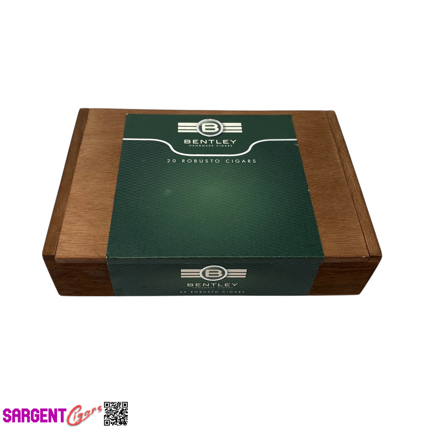 Bentley Robusto Empty Wooden Cigar Box 8.5x6x2