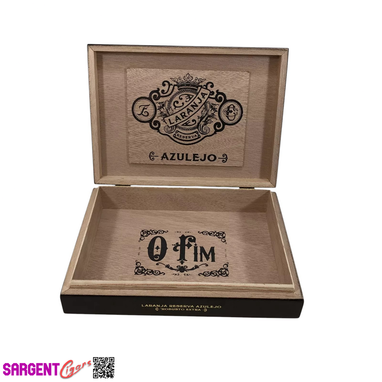 Espinosa Laranja Azulejo Robusto Extra Empty Wooden Cigar Box 9x6.5x2