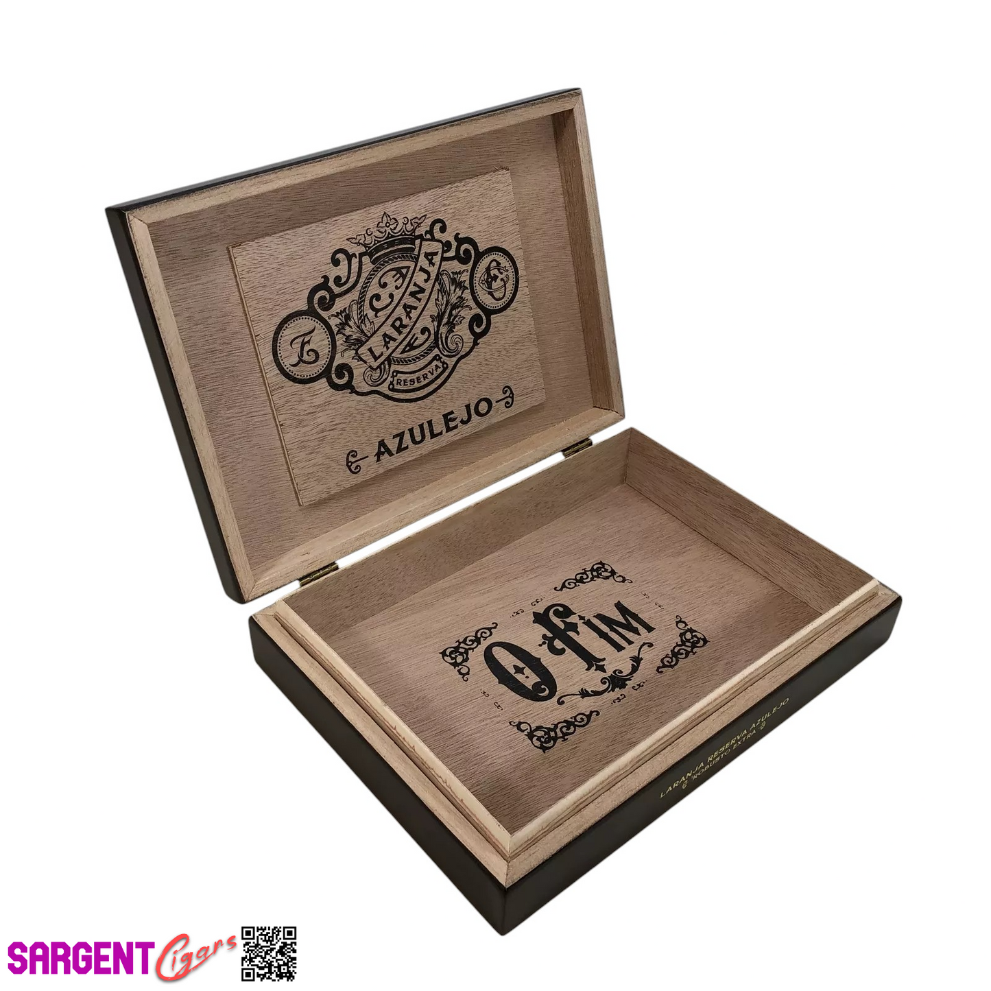 Espinosa Laranja Azulejo Robusto Extra Empty Wooden Cigar Box 9x6.5x2