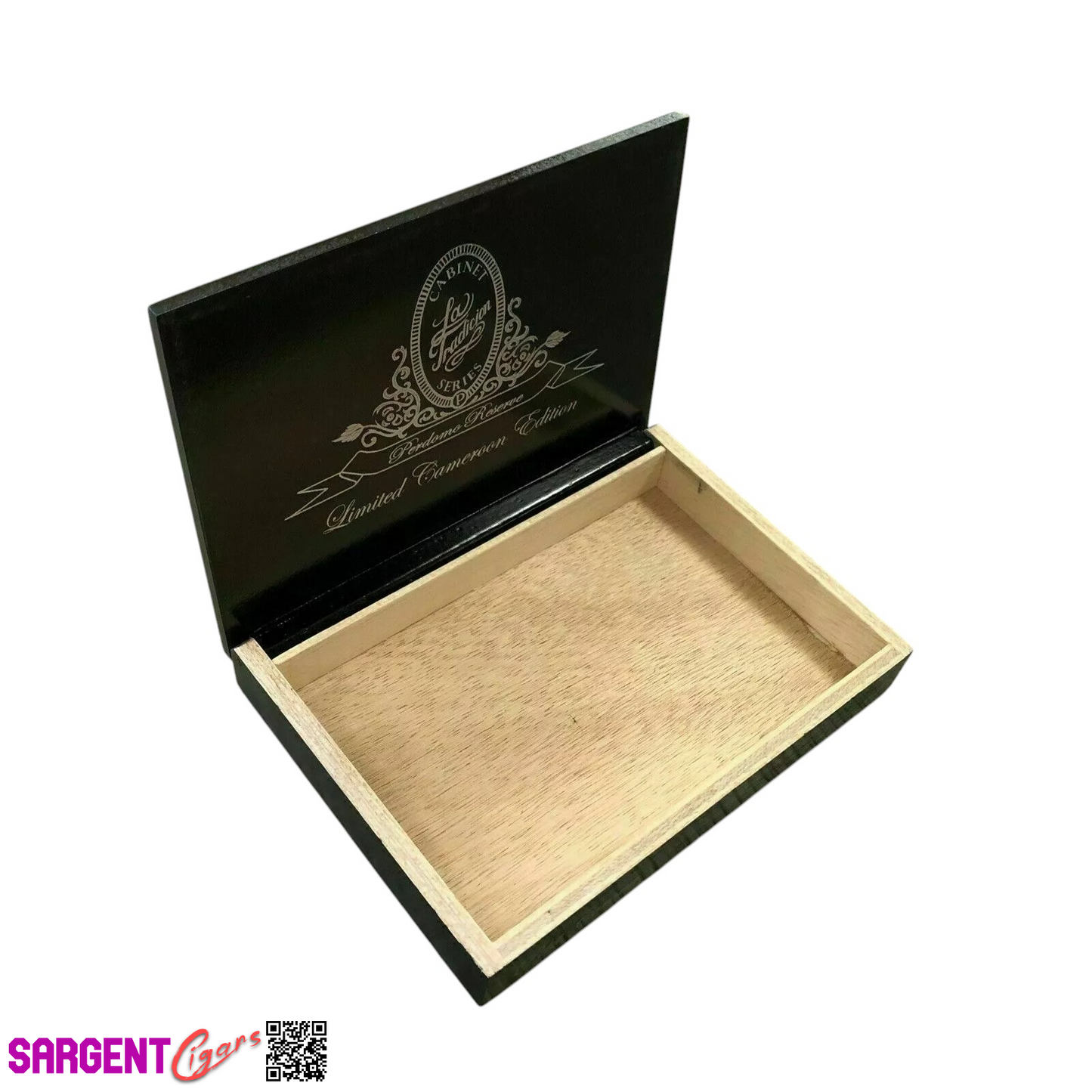 Perdomo Cameroon Empty Wooden Cigar Box 7.5x5.5x1