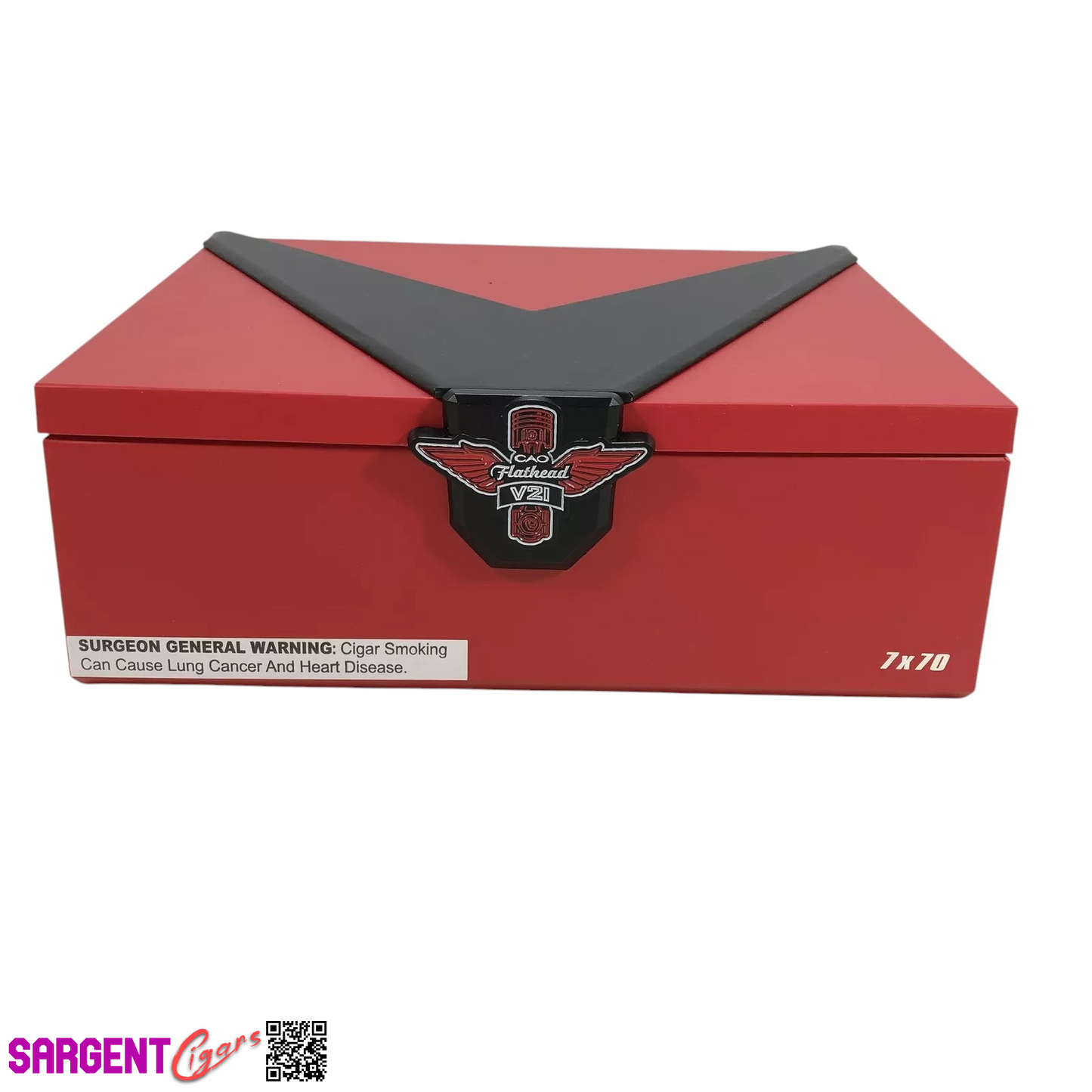 Cao Flathead V21 7x70 Empty Wooden Cigar Box 10.25x8x3.75