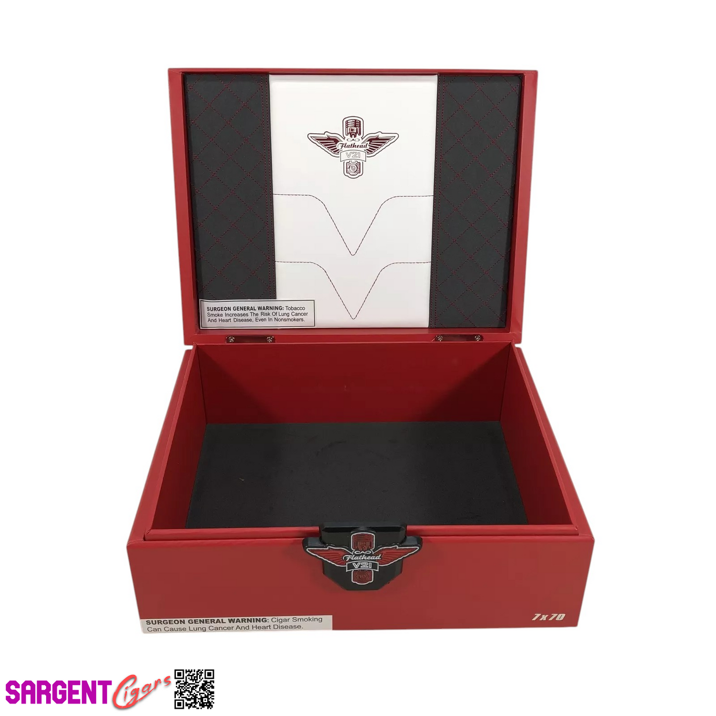 Cao Flathead V21 7x70 Empty Wooden Cigar Box 10.25x8x3.75