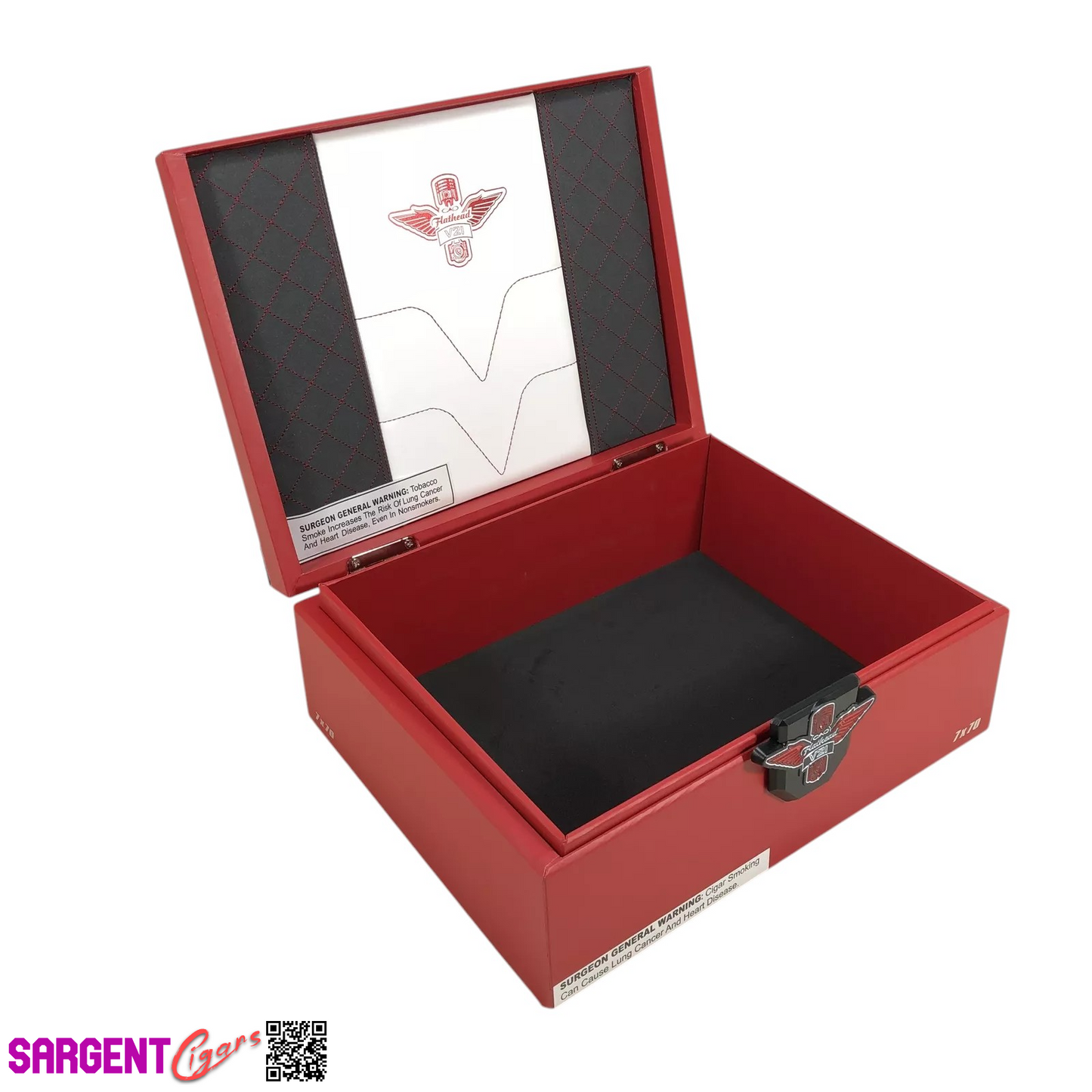 Cao Flathead V21 7x70 Empty Wooden Cigar Box 10.25x8x3.75