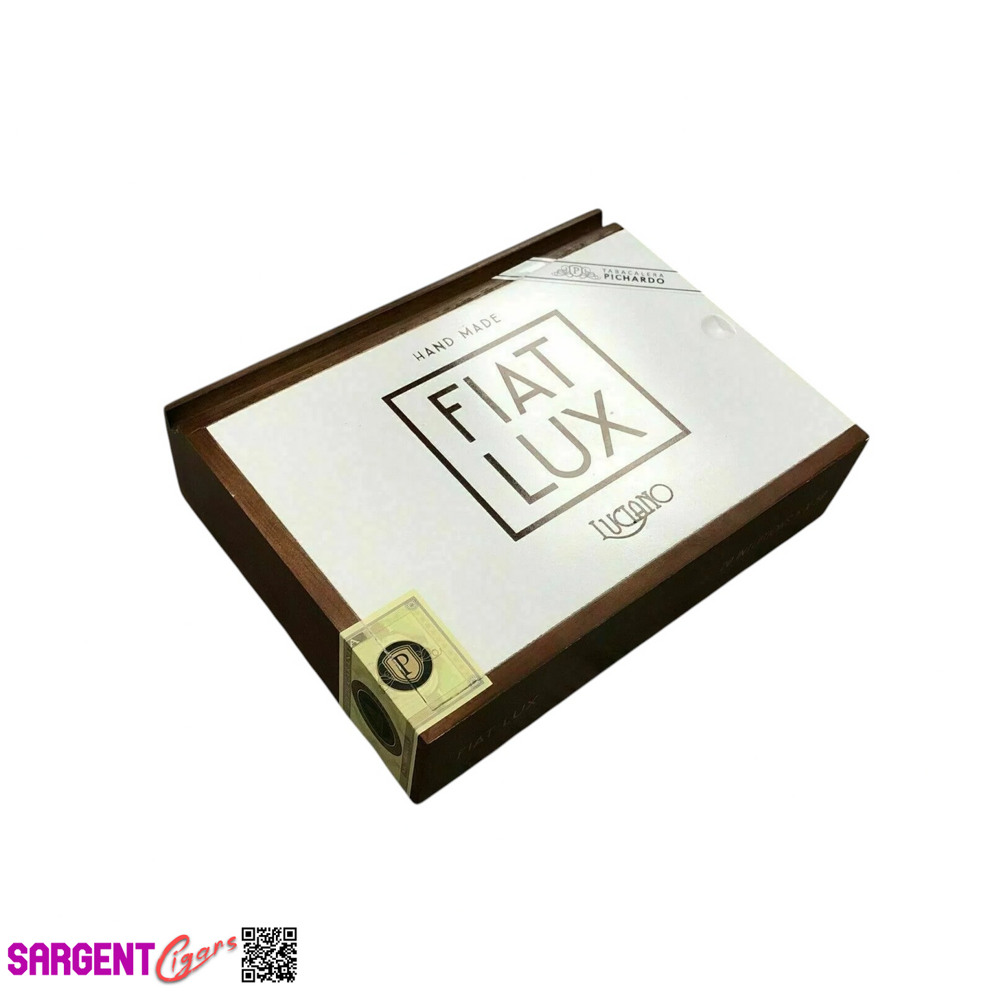 Fiat Lux Intuitions Empty Wooden Cigar Box 9.25x6x2