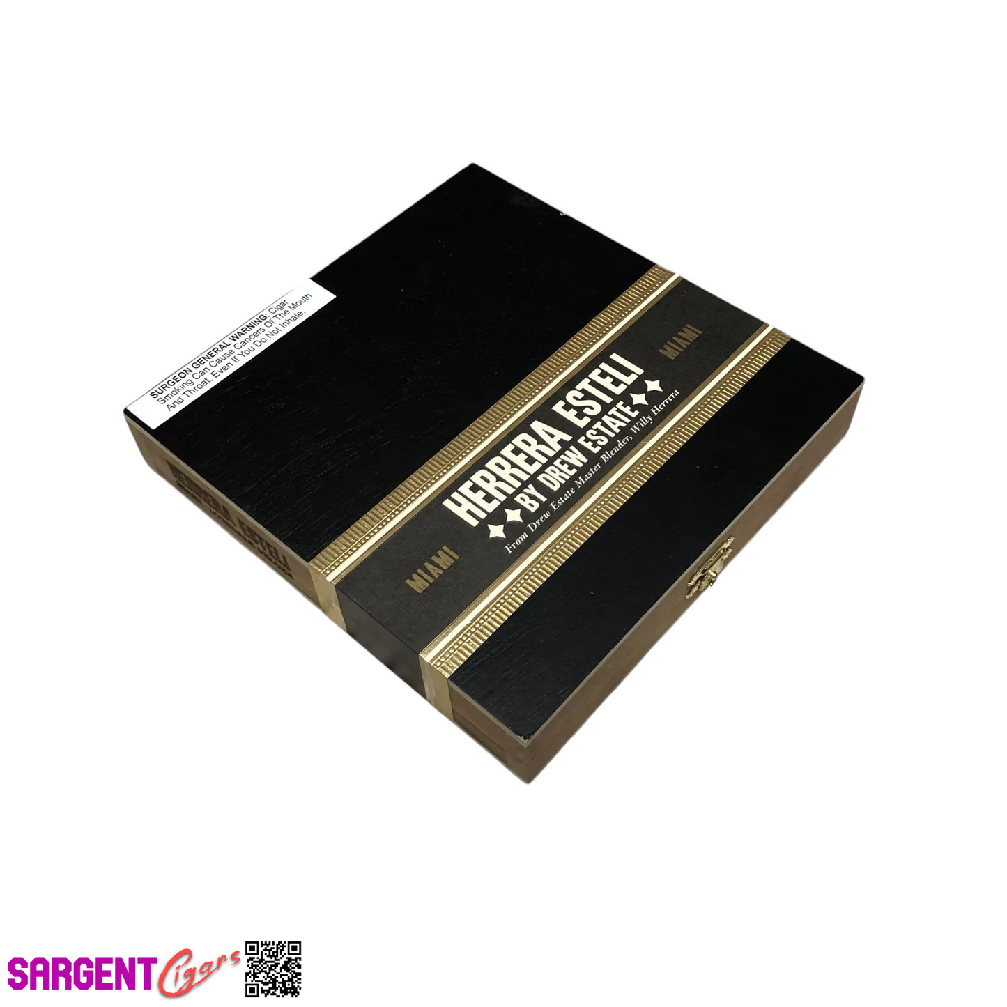 Herrera Esteli Miami Lonsdale Empty Wooden Cigar Box 7.5x7.75x1