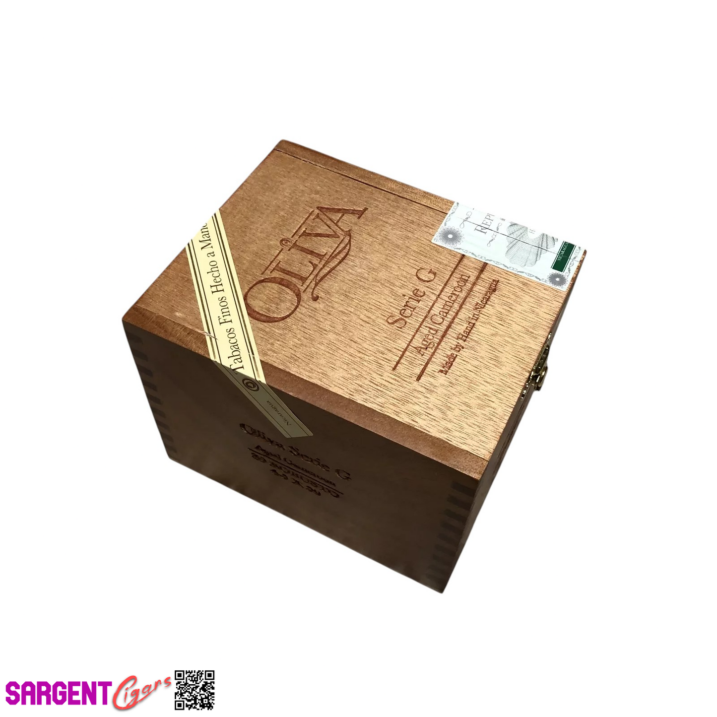 Oliva Serie G Robusto Empty Wooden Cigar Box 4.5x5.25x4