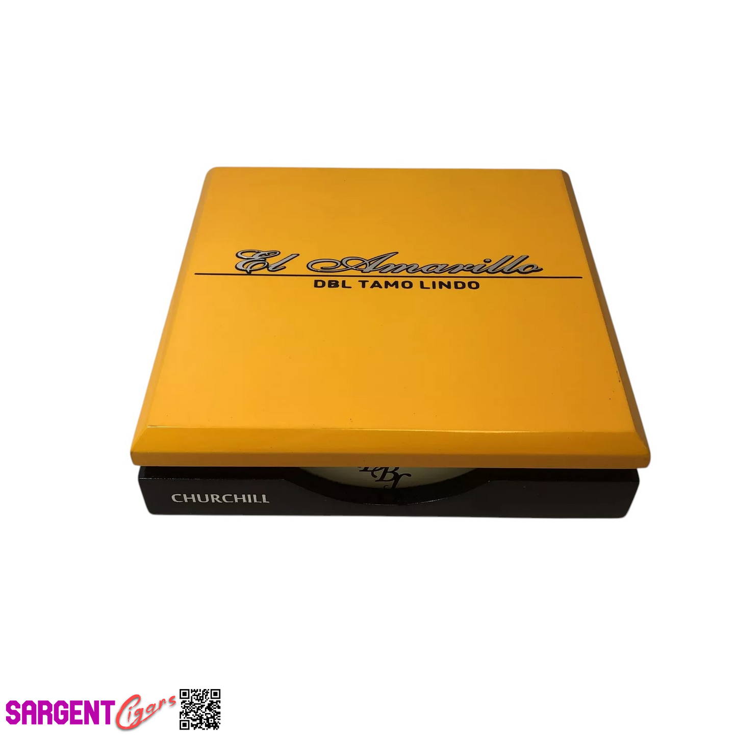 DBL Tamo Lindo El Amarillo Churchill Empty Wooden Cigar Box 8.5x8.25x2.25