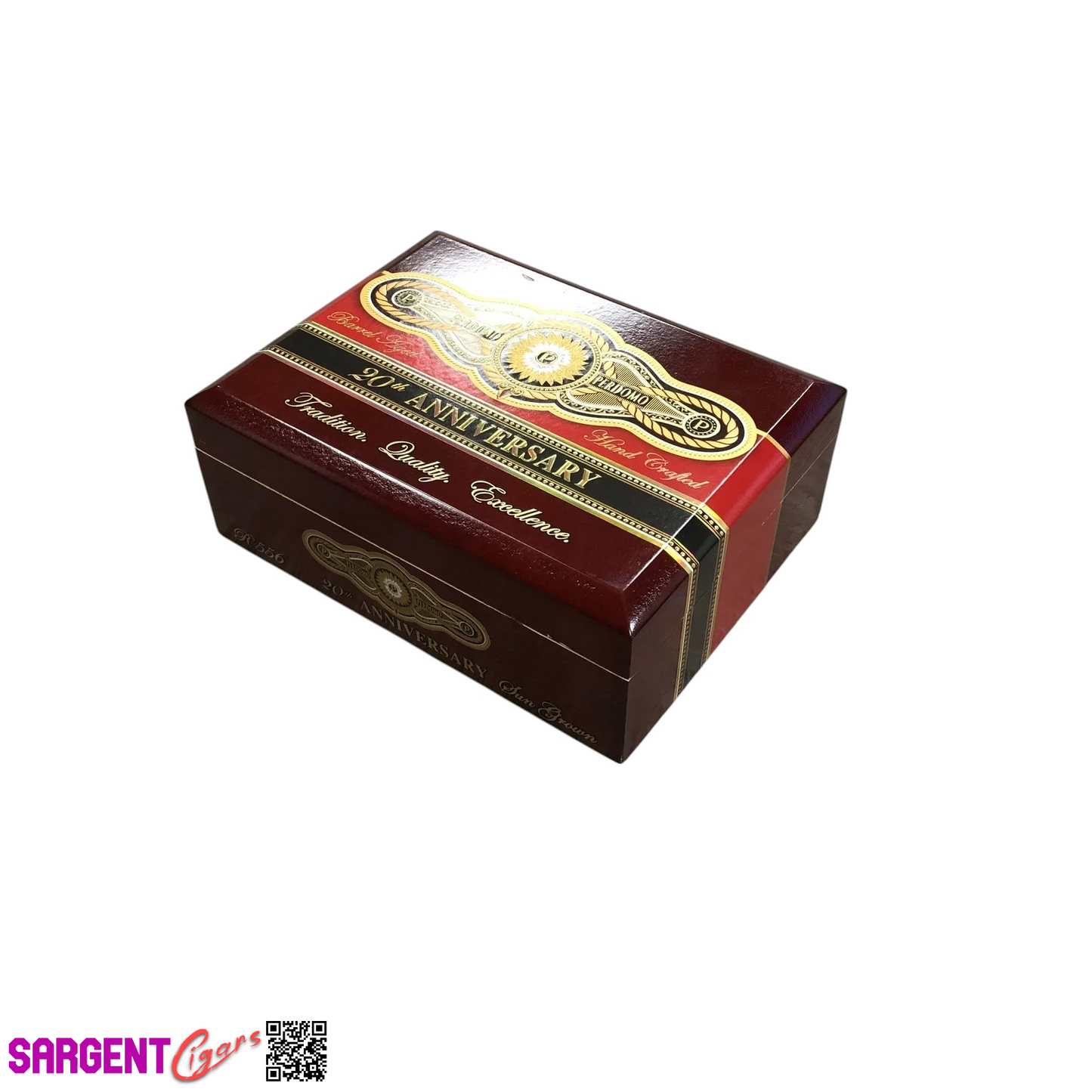 Perdomo 20th Anniversary Sun Grown Robusto Empty Wooden Cigar Box 8x6x3