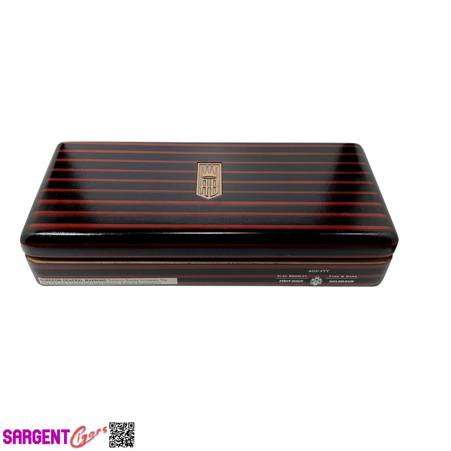 Alec Bradley Fine and Rare Empty Wooden Cigar Box 15.25x7x3.5