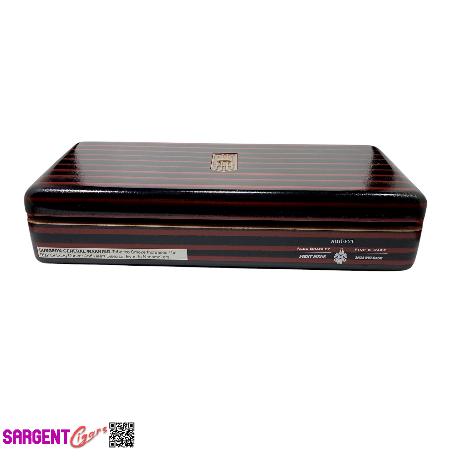 Alec Bradley Fine and Rare Empty Wooden Cigar Box 15.25x7x3.5