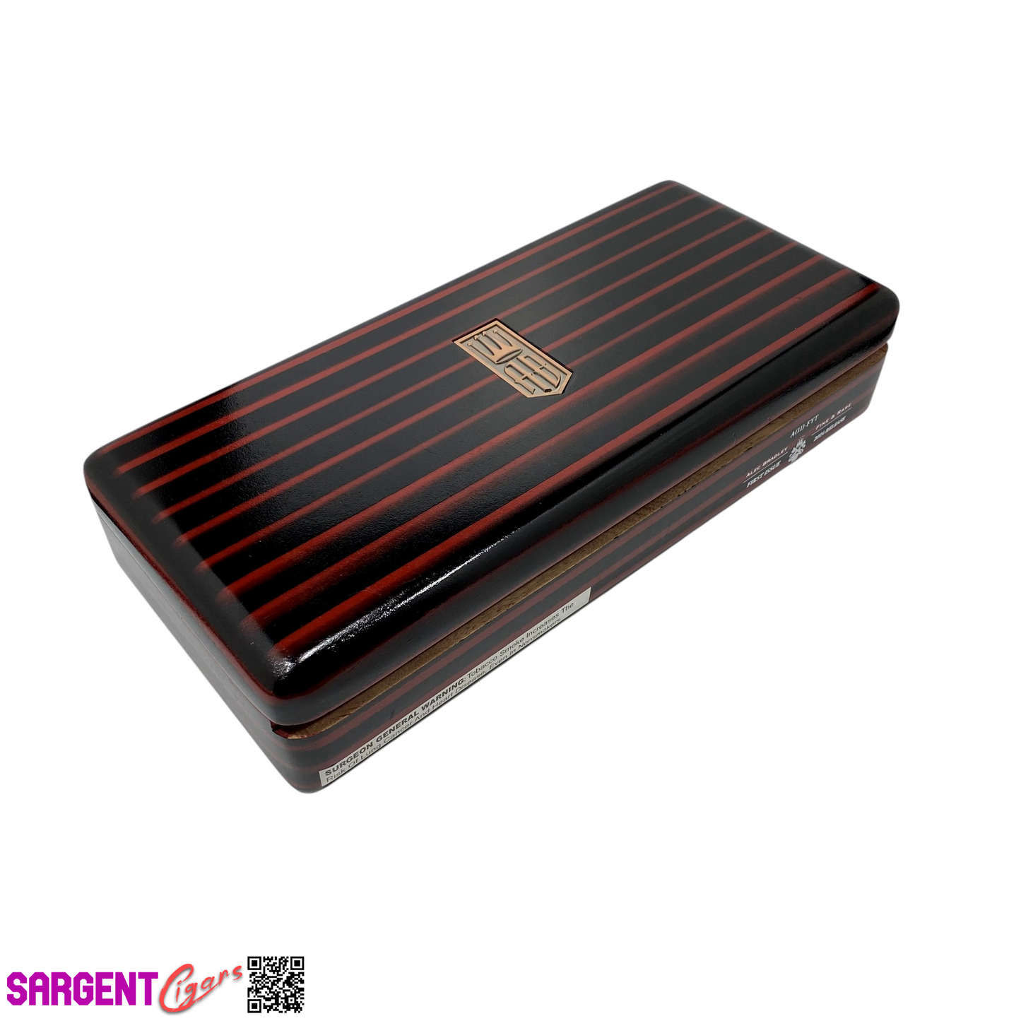 Alec Bradley Fine and Rare Empty Wooden Cigar Box 15.25x7x3.5