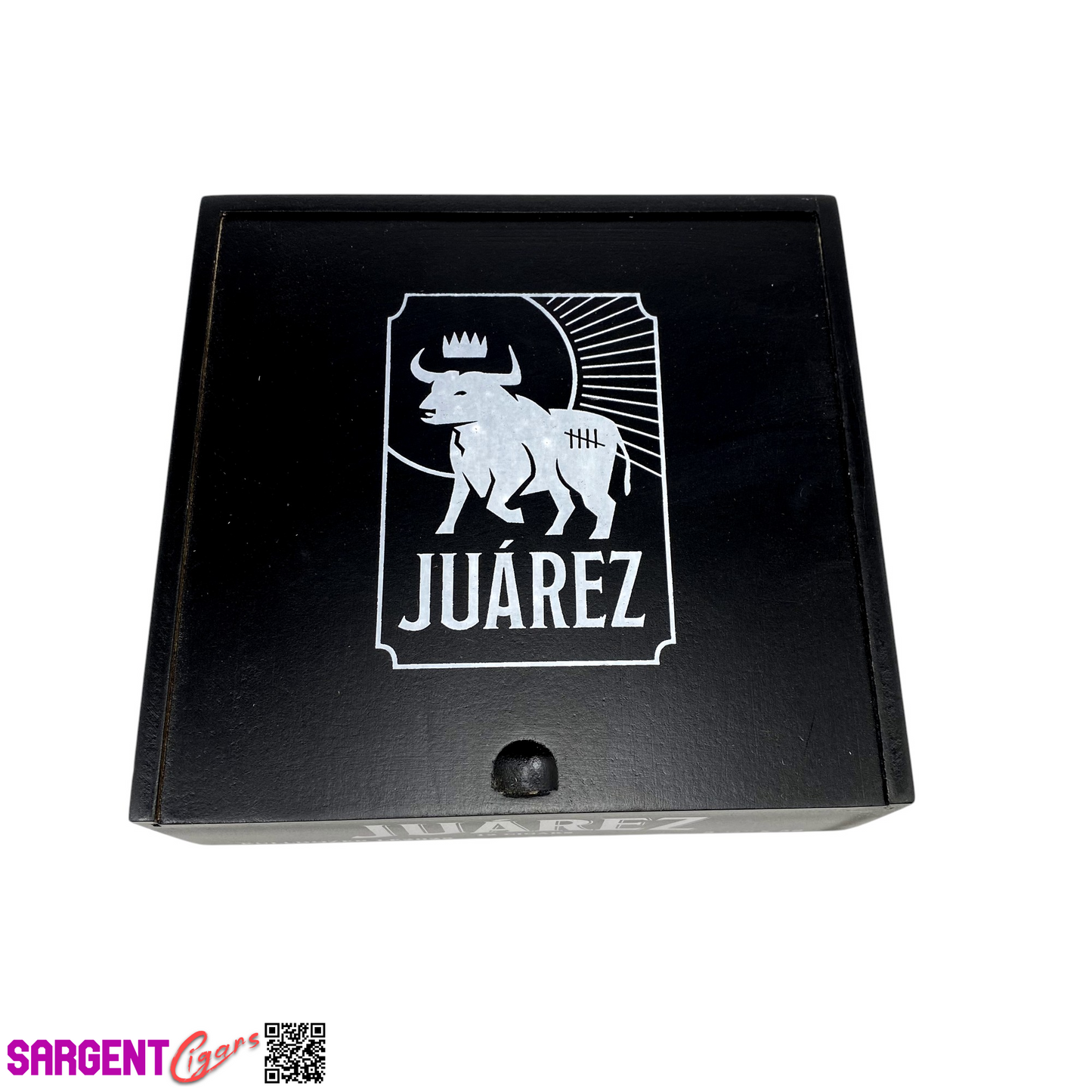 Juarez Bulldozer Empty Wooden Cigar Box 6.25x6x2
