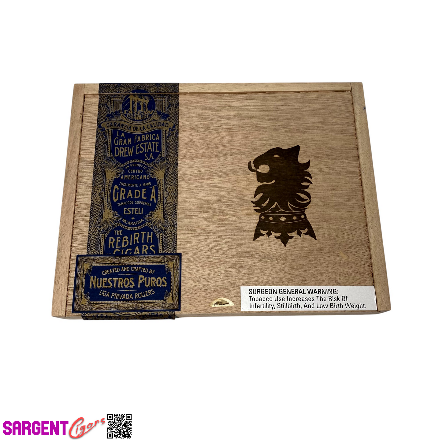 Undercrown Maduro Toro Especial Empty Wooden Cigar Box 8.75x7x1.25