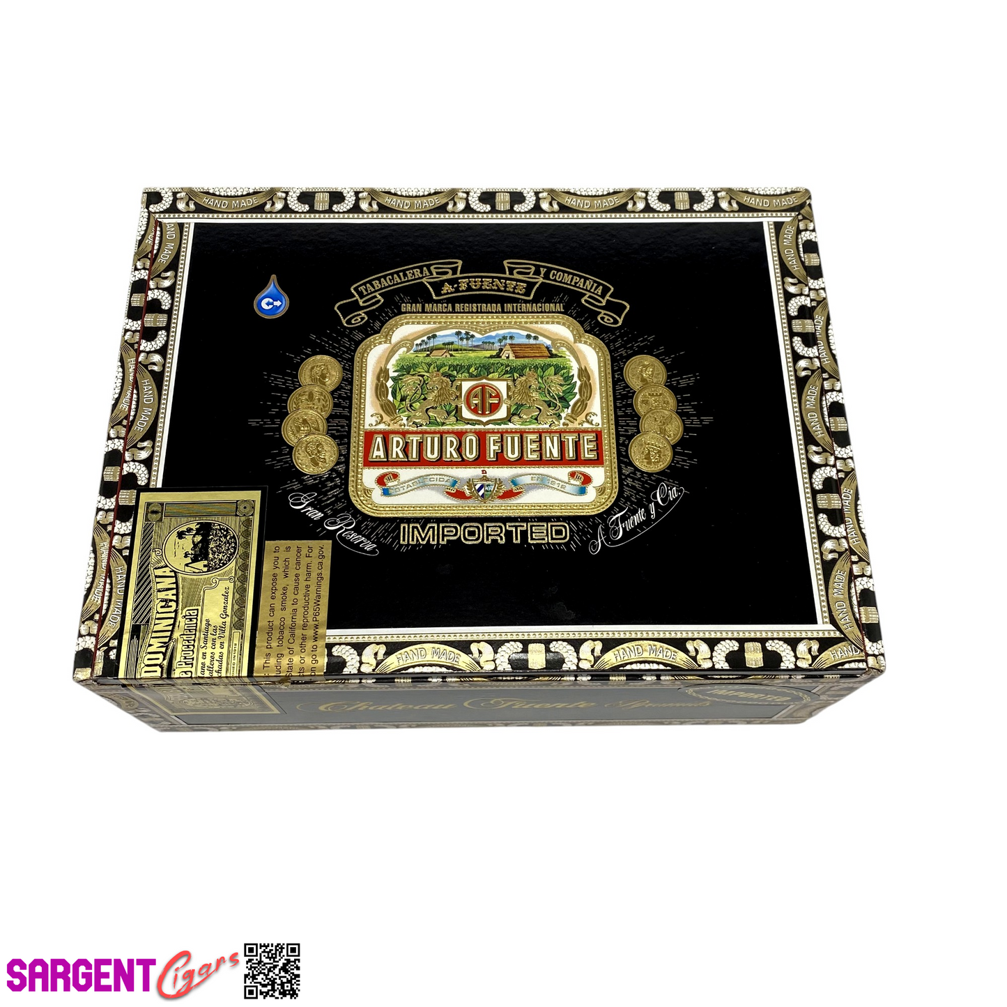 Arturo Fuente Chateau Pyramids Empty Cigar Box 9x6.5x3.25