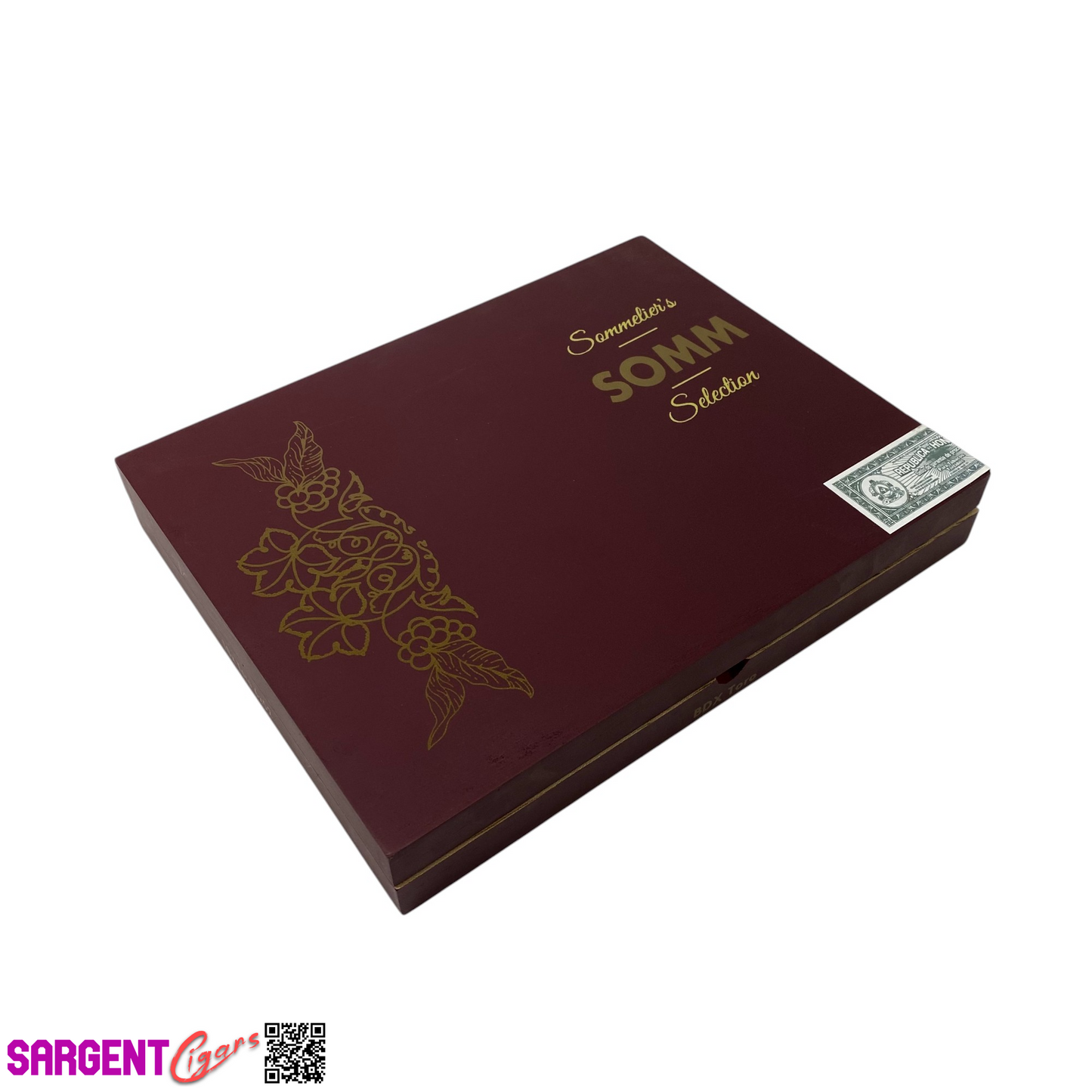 Somm BDX Toro Empty Wooden Cigar Box 9x7x1.25