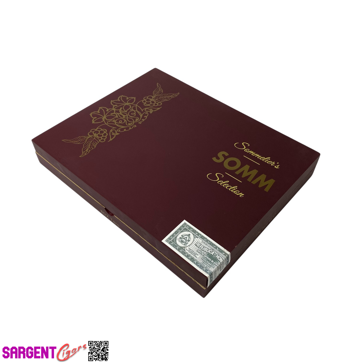 Somm BDX Toro Empty Wooden Cigar Box 9x7x1.25