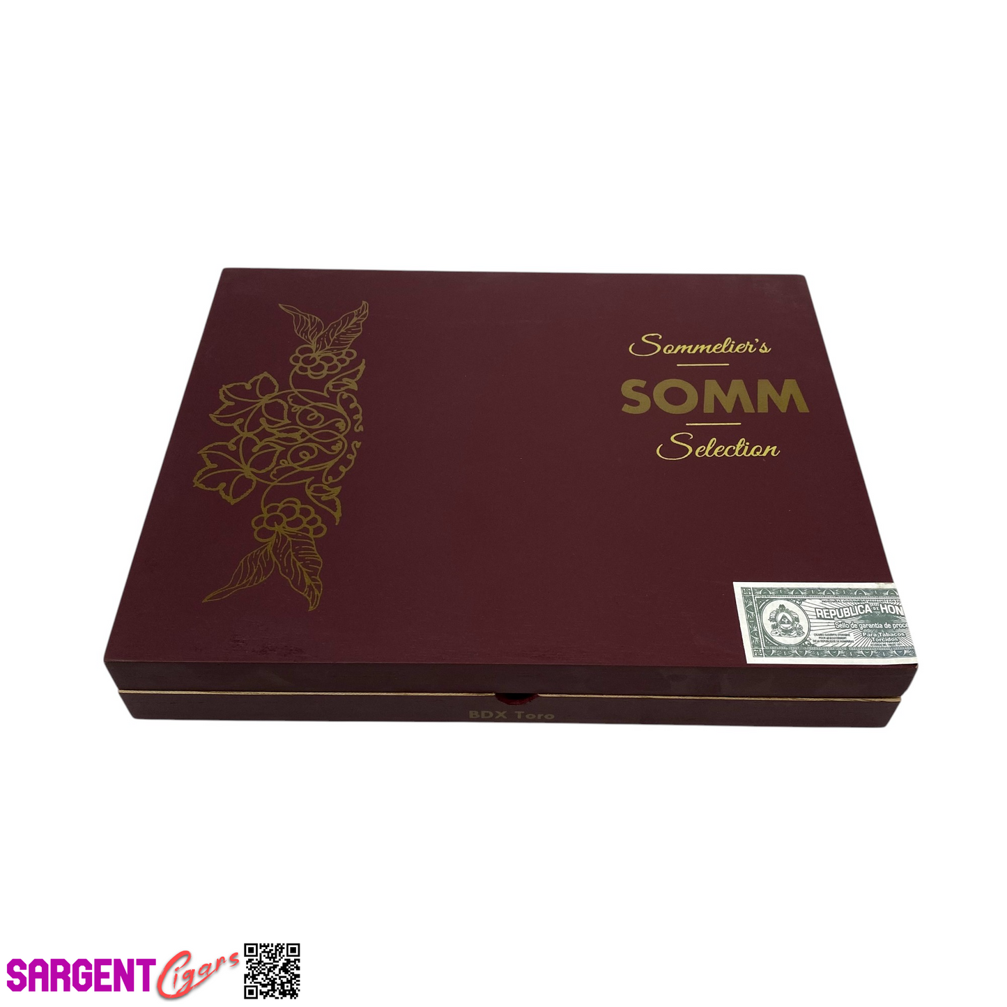 Somm BDX Toro Empty Wooden Cigar Box 9x7x1.25