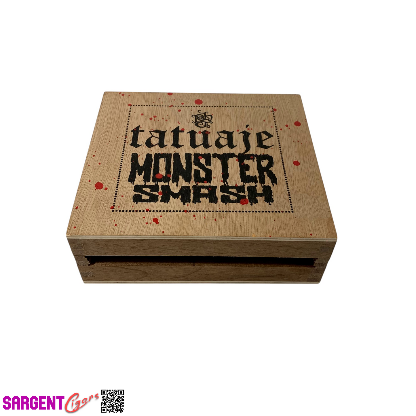 Tatuaje Monster Smash Empty Wooden Cigar Box 6.5x6x2.25