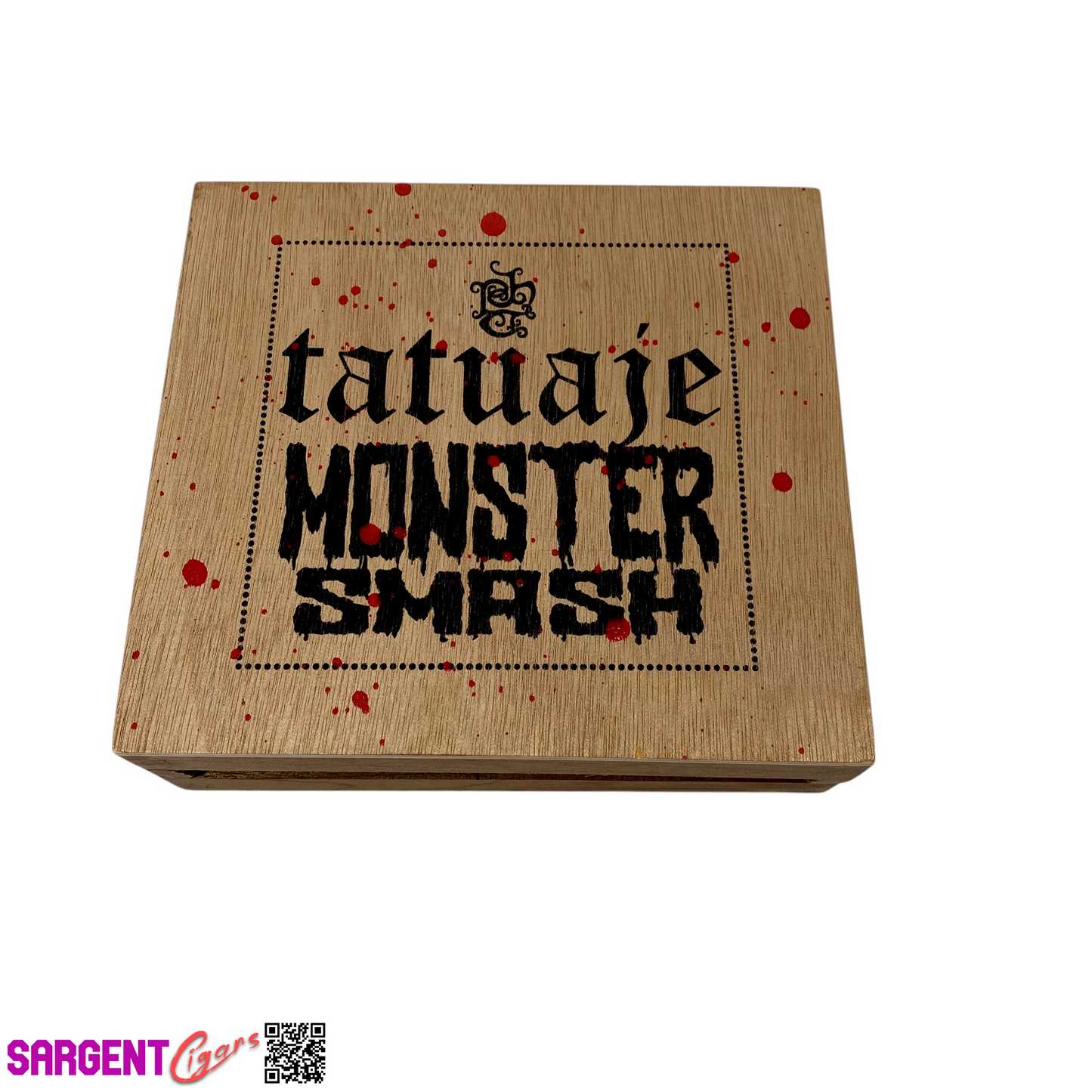 Tatuaje Monster Smash Empty Wooden Cigar Box 6.5x6x2.25