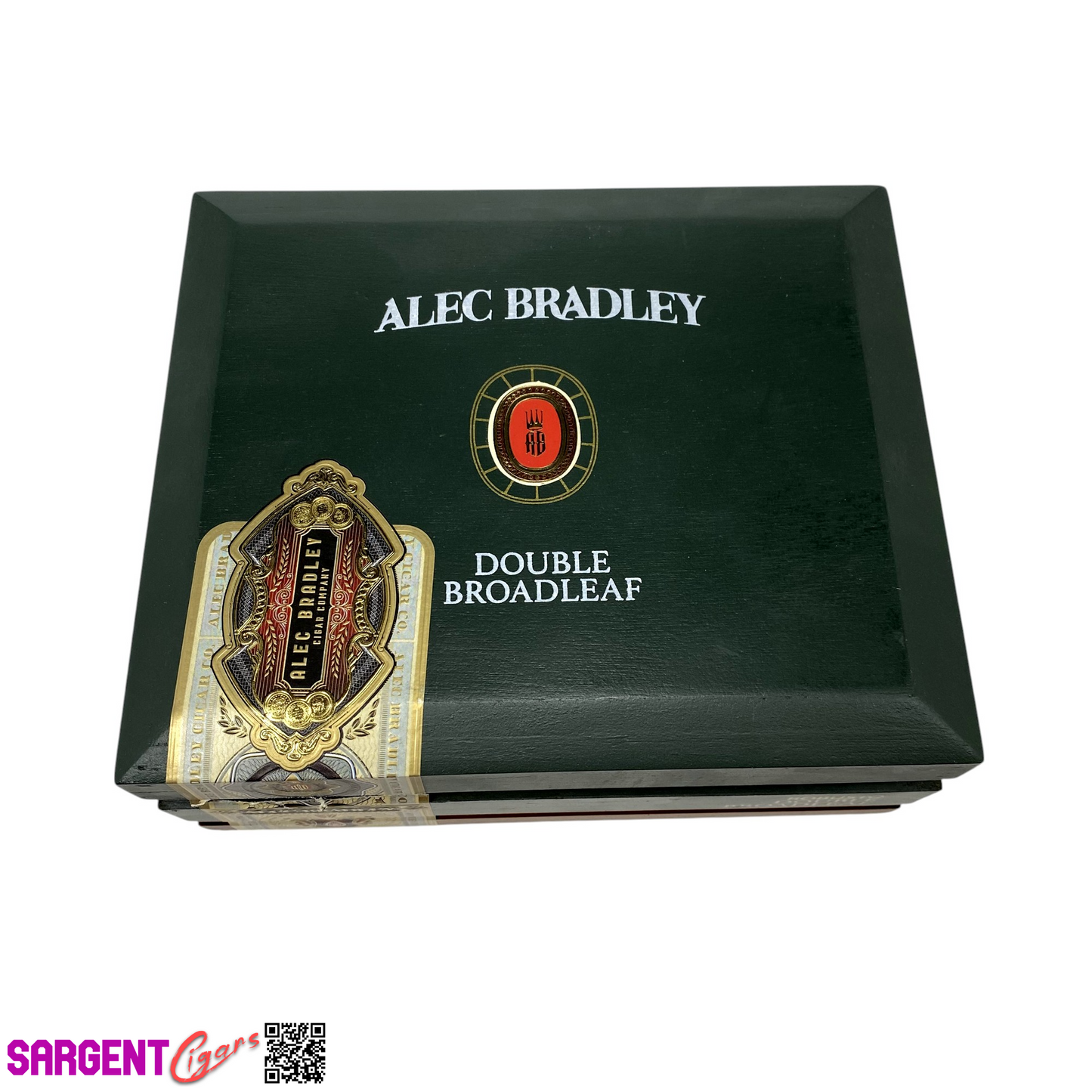 Alec Bradley Double Broadleaf Robusto Empty Wooden Cigar Box 7.25x6x3
