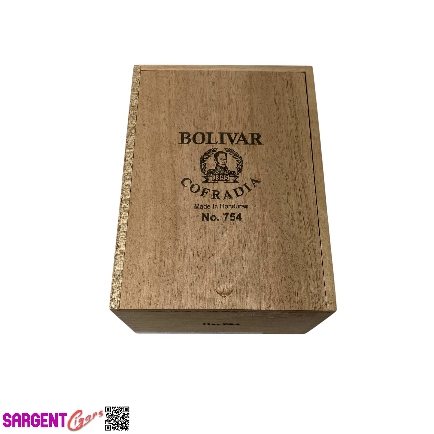 Cofradia No754 Empty Wooden Cigar Box 6x8x4.5