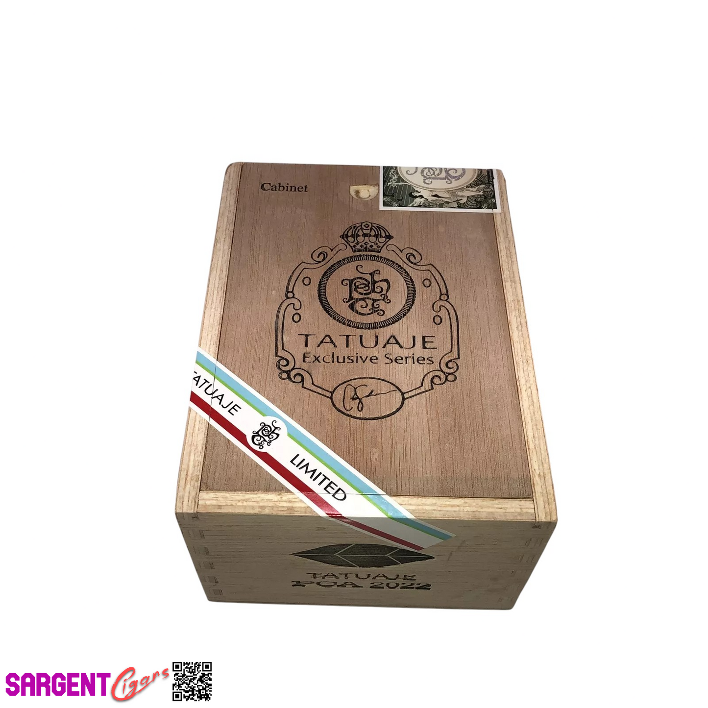 Tatuaje Exclusive Series PCA 2023 Empty Wooden Cigar Box 4.75x7.25x3.75