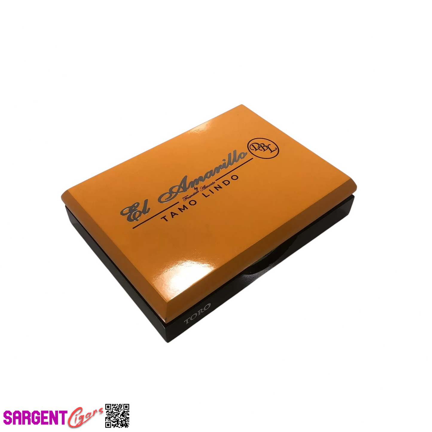 DBL Tamo Lindo El Amarillo Toro Empty Wooden Cigar Box 9.5x7x2