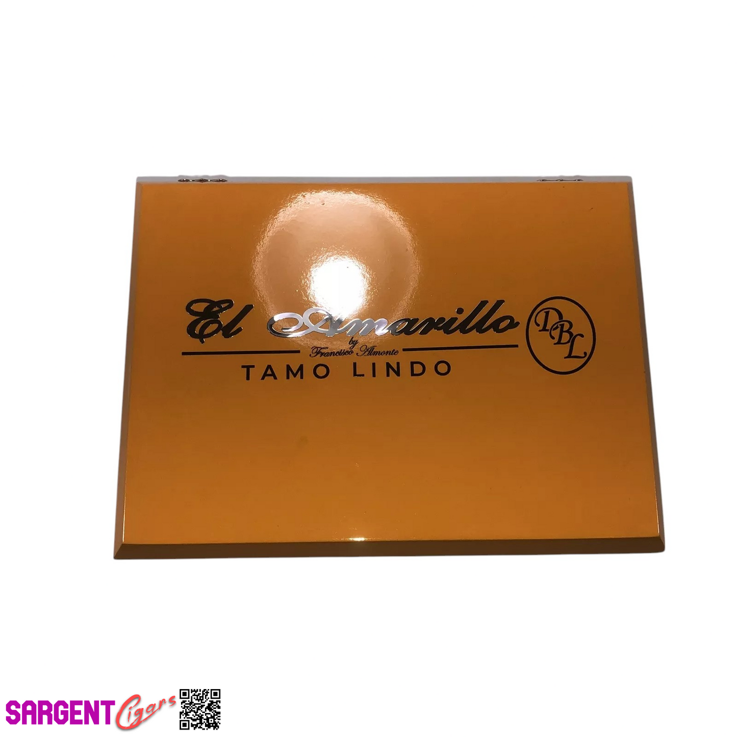 DBL Tamo Lindo El Amarillo Toro Empty Wooden Cigar Box 9.5x7x2